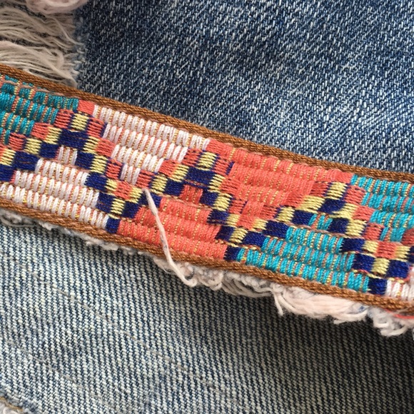 LF Stores Carmar Embroidered Denim Shorts - Picture 5 of 8